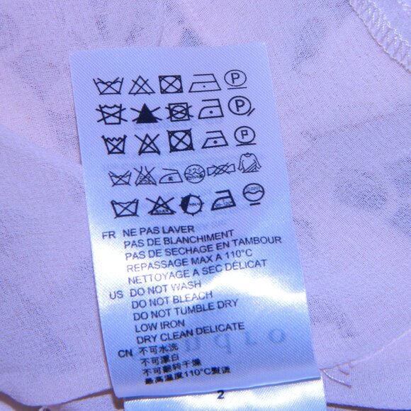 Sandro Holiday Party Designer Lace Copped Chiffon Hem Blouse Top Size M - Picture 7 of 8